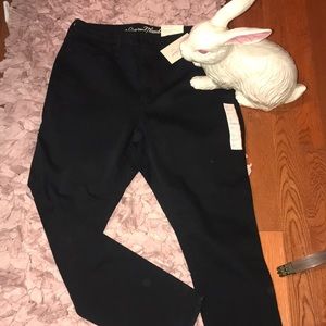 Black high rise skinny jeans